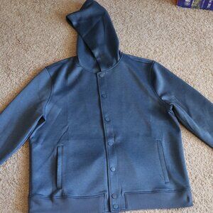 BRAND NEW Ladarius Campbell Blue Hoodie Button Up Jacket Stylus Size Large